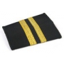 BLACK EPAULETS 4 SILVER STRIPES