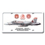 F/A-18C HORNET LICENSE PLATE