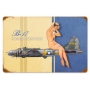 B-17 NUDE VINTAGE METAL SIGN