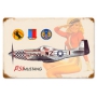 P-51 SALUTE VINTAGE METAL SIGN