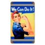 ROSIE WE CAN DO IT VINTAGE METAL SIGN