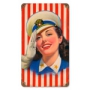 SALUTE GIRL VINTAGE METAL SIGN