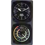 TRINTEC DIRECTIONAL GYRO WALL CLOCK/AIRSPEED INDICATOR THERMOMET