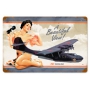 PBY BEAUTIFUL VINTAGE METAL SIGN