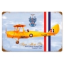 TIGER MOTH VINTAGE METAL SIGN