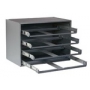 4 DRAWER RACK WITH TRIPLE-TRACK SPACE SAVER RACK