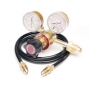 DELUXE ADJUSTABLE GAS REGULATOR AND HOSE KIT