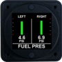 AEROSPACE LOGIC DUAL FUEL PRESSURE INSTRUMENT