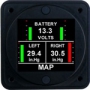 AEROSPACE LOGIC - DUAL MANIFOLD PRESSURE & VOLTMETER INSTRUMENT