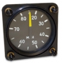 FALCON GAUGE MINIATURE AIRSPEED INDICATOR 0-80 MPH