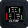 AEROSPACE LOGIC 200  -  DUAL OIL TEMPERATURE & VOLTMETER INSTRUM