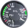 RC ALLEN 2 INCH TEMP/OIL PRESSURE GAUGE