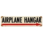 AIRPLANE HANGAR VINTAGE METAL SIGN