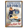 AVIATION METAL TIN SIGNS