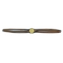ARROWPROP LINDBERGH PROP CLOCK WITH WALNUT FINISH AND QUARTZ CLO