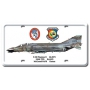 F-4D PHANTOM II LICENSE PLATE