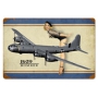 B-29 BOMBER LEGS VINTAGE METAL SIGN