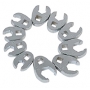 SUNEX 10 PIECE METRIC FLARE NUT CROWFOOT WRENCH SET  