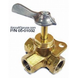 3/8" Female x 3/8" Female Fuel Valve 3-Port