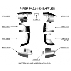 PIPER PA-22-150 BAFFLE SET