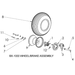 BLACK MAX TIRE 400-6 13.5"OD