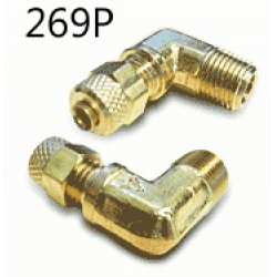 BRASS ELBOW 90 DEG 1/8"NPT1/4"