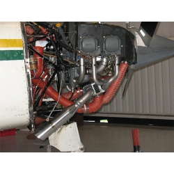 P FLOW EXHAUST BEECH 23/O360 SHORT STACK CERAMIC