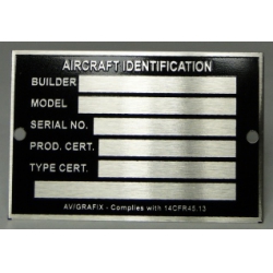 2X3 AIRCRAFT ID TAG
