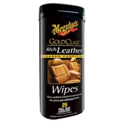 MEGUIARS LTHR CLNR 25 WIPES from Meguiar