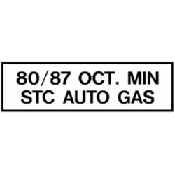 "80/87 OCT MIN STC AUTO GAS"