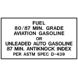 80/87 MIN GRADE AVIATION GASOLINE