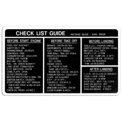 CHECKLIST GUIDE RETRAC GEAR