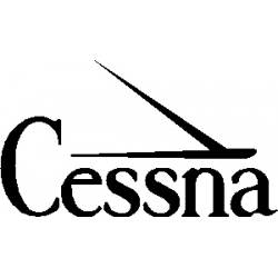 CESSNA W/WING PLACARD WHITE RT