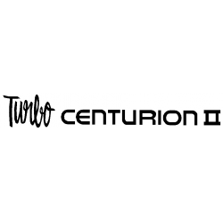 TURBO CENTURION II PLACARD WHT