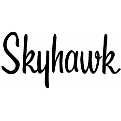 STANDARD SKYHAWK PLACARD BLACK