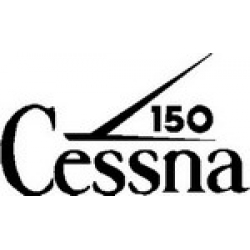 Cessna 150 Decal - Black Left