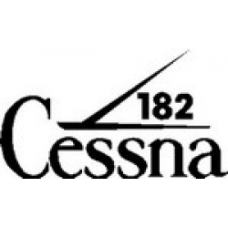 CESSNA 182 DECAL BLK RIGHT