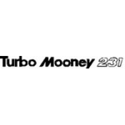 TURBO MOONEY 231 DECAL - BLACK