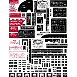 INT DECAL SET CESSNA 120 - 152 WHITE ON BLACK