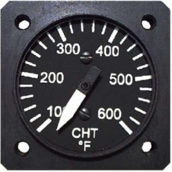 UMA 1-1/4 CHT GAUGE 100F - 300F NON TSO from UMA Instruments Inc.