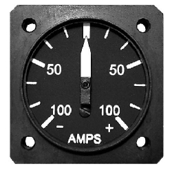 UMA 1-1/4 AMP GAUGE -30/0/+30 270 DEGREE W/ SHUNT  from UMA Instruments Inc.