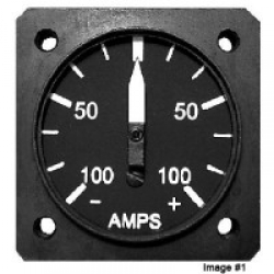 UMA 1-1/4 AMP GAUGE -100/0/+100 270 DEGREE W/ SHUN from UMA Instruments Inc.