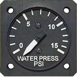 UMA 1-1/4" ELECTRIC WATER PRESS GAUGE 0 - 15 PSI VDO NON TSO from UMA Instruments Inc.