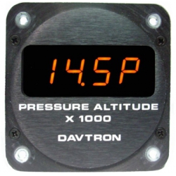 DAVTRON MODEL 650-2 DISPLAYS ONLY PRESSURE ALTITUDE FRONT MOUNT UNIT FOR TESTING BLIND ENCODERS ON TEST BENCH