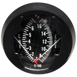 WESTACH 2" ROUND DUAL GAUGE EGT 700-1700F CHT