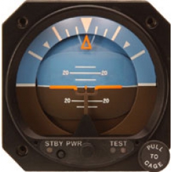 MCI 3" ELECTRIC ATTITUDE INDICATOR 10-32 VDC 4300-411