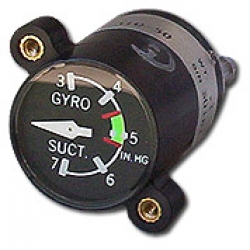 UMA 1-1/4 GYRO SUCTION GAUGE 3-7 IN HG 3-310-50 NO from UMA Instruments Inc.