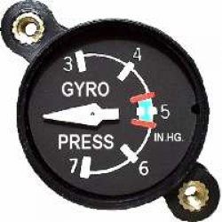 UMA 1-1/4" GYRO PRESS 3-7 IN HG 3-310-20 NON 