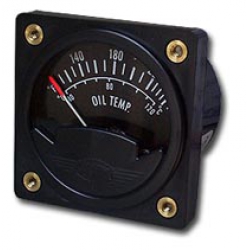 WESTACH 2-1/4" SQUARE OIL TEMP GAUGE 100-260F