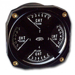 WESTACH 3-1/8" SQUARE QUAD CHT GAUGE 100-700F